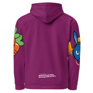 all-over-print-recycled-unisex-hoodie-white-back-68baf5762a762 Crypto Rabbits NFT Allover Printed Hoodie