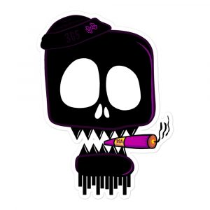 Bored Skull Artists Sticker