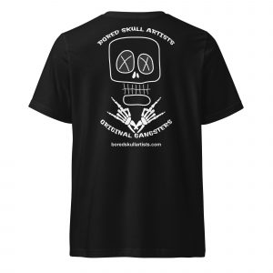 unisex-v-neck-tee-black-back-68baff0c74076 Bored Skull Artists Tee