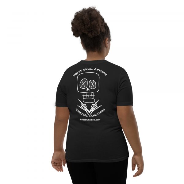 Kids T-Shirt "Bored Skull Artists", black - Image 3