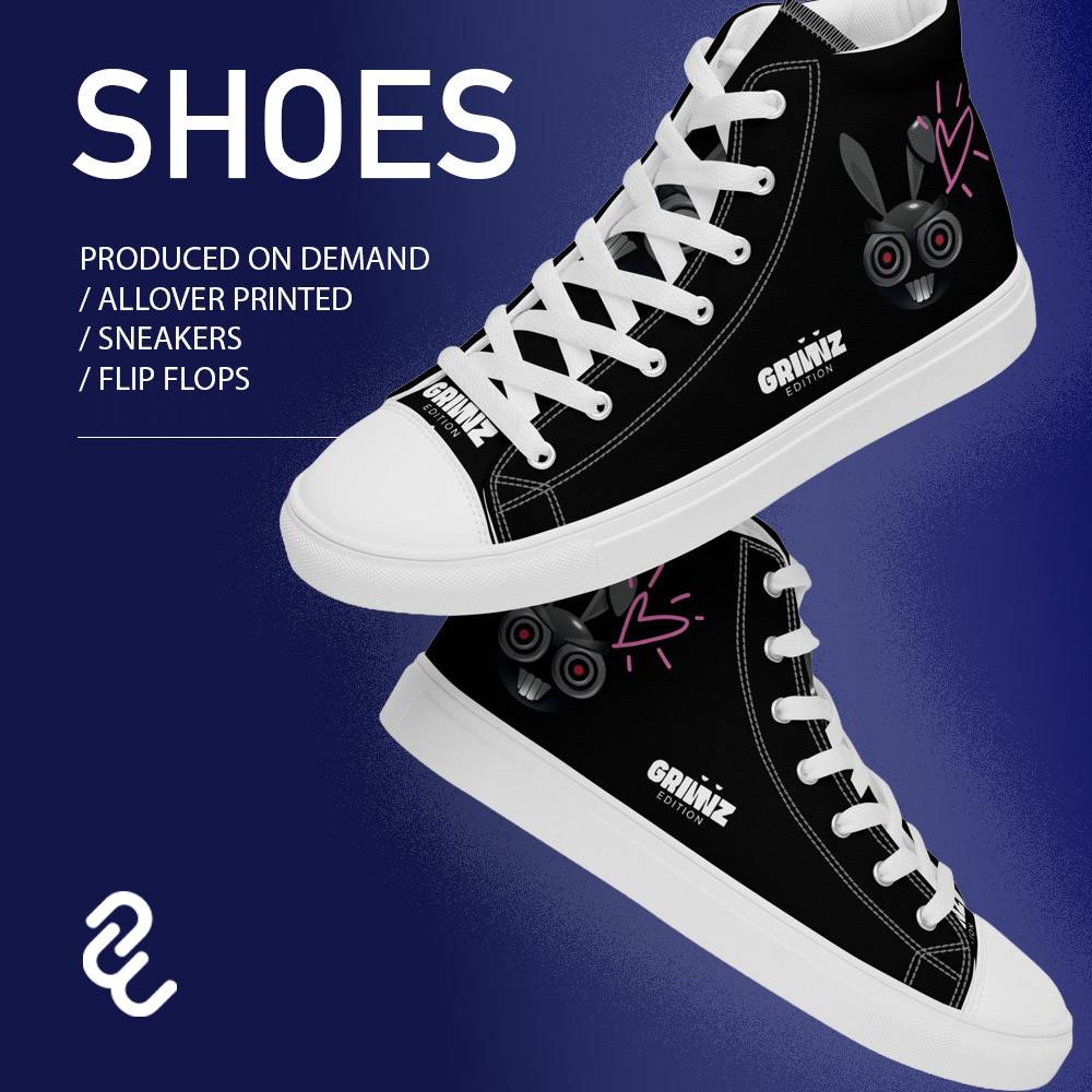 Shoes and Flip Flops allover printed and produced on demand